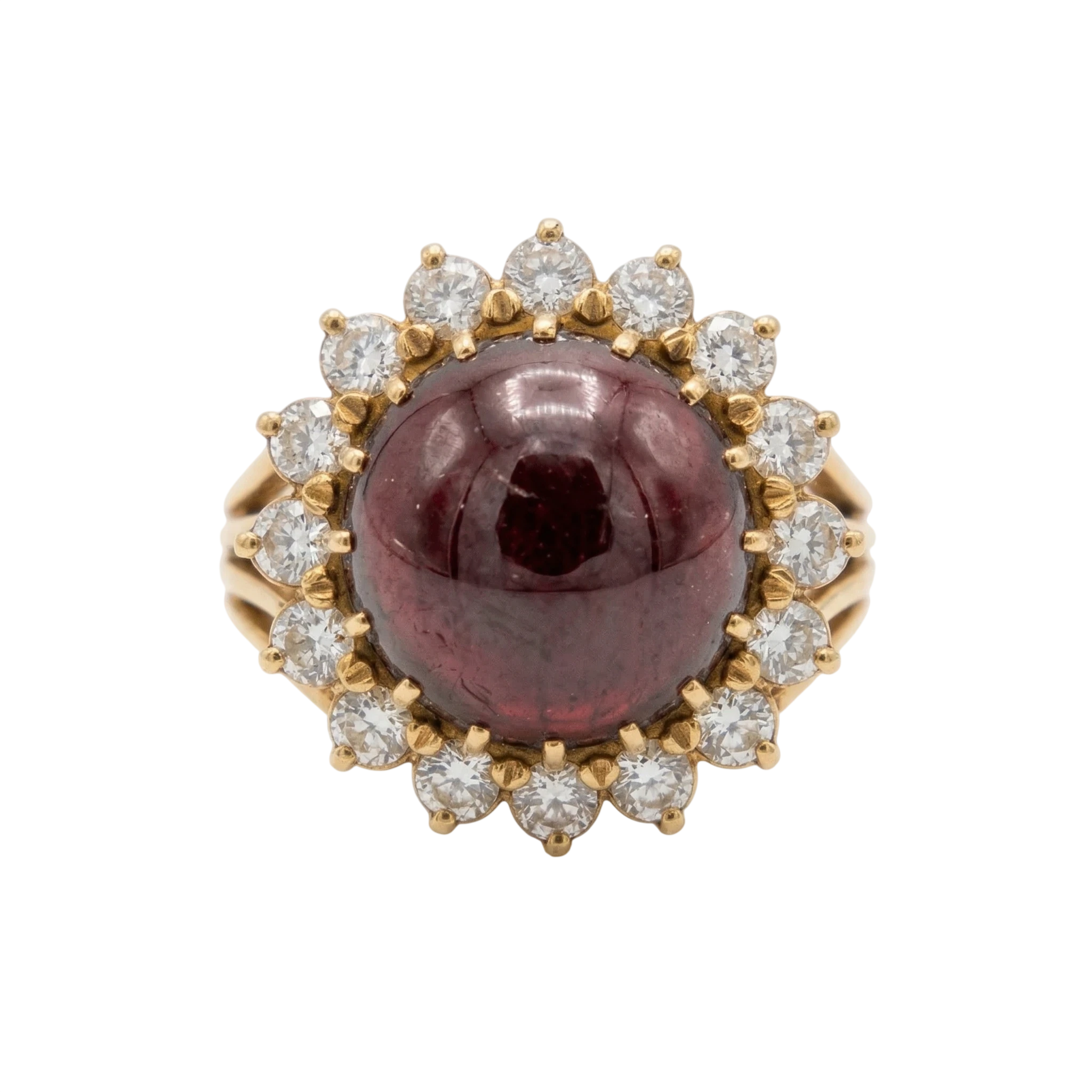 Bague Or jaune et Rubellite