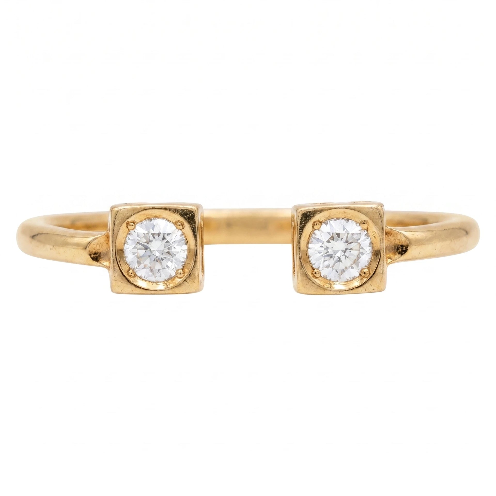 Dinh van Bague Le cube diamant or et Diamant