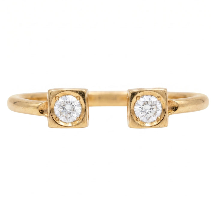Dinh van Bague Le cube diamant or et Diamant