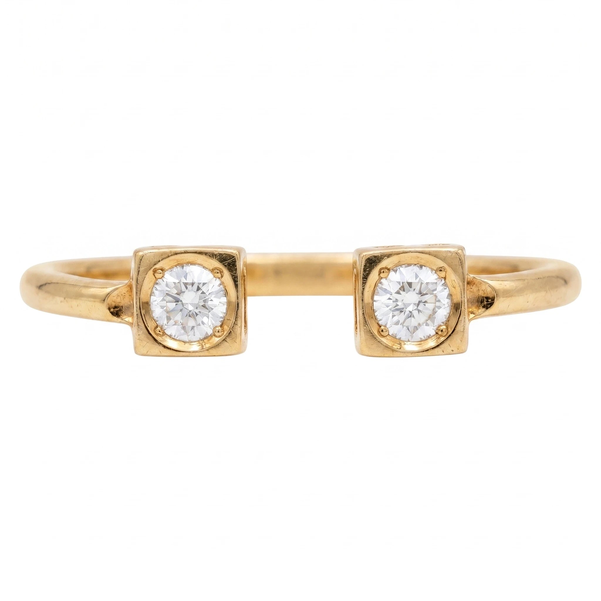 Dinh van Bague Le cube diamant Or jaune et Diamant