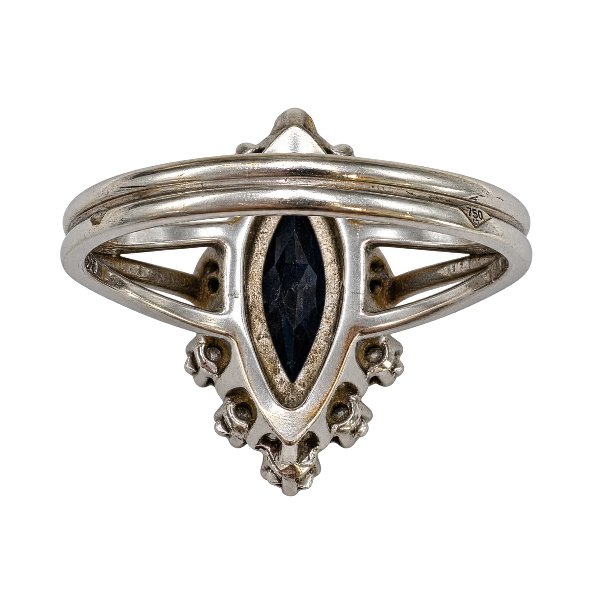 Bague or et Saphir