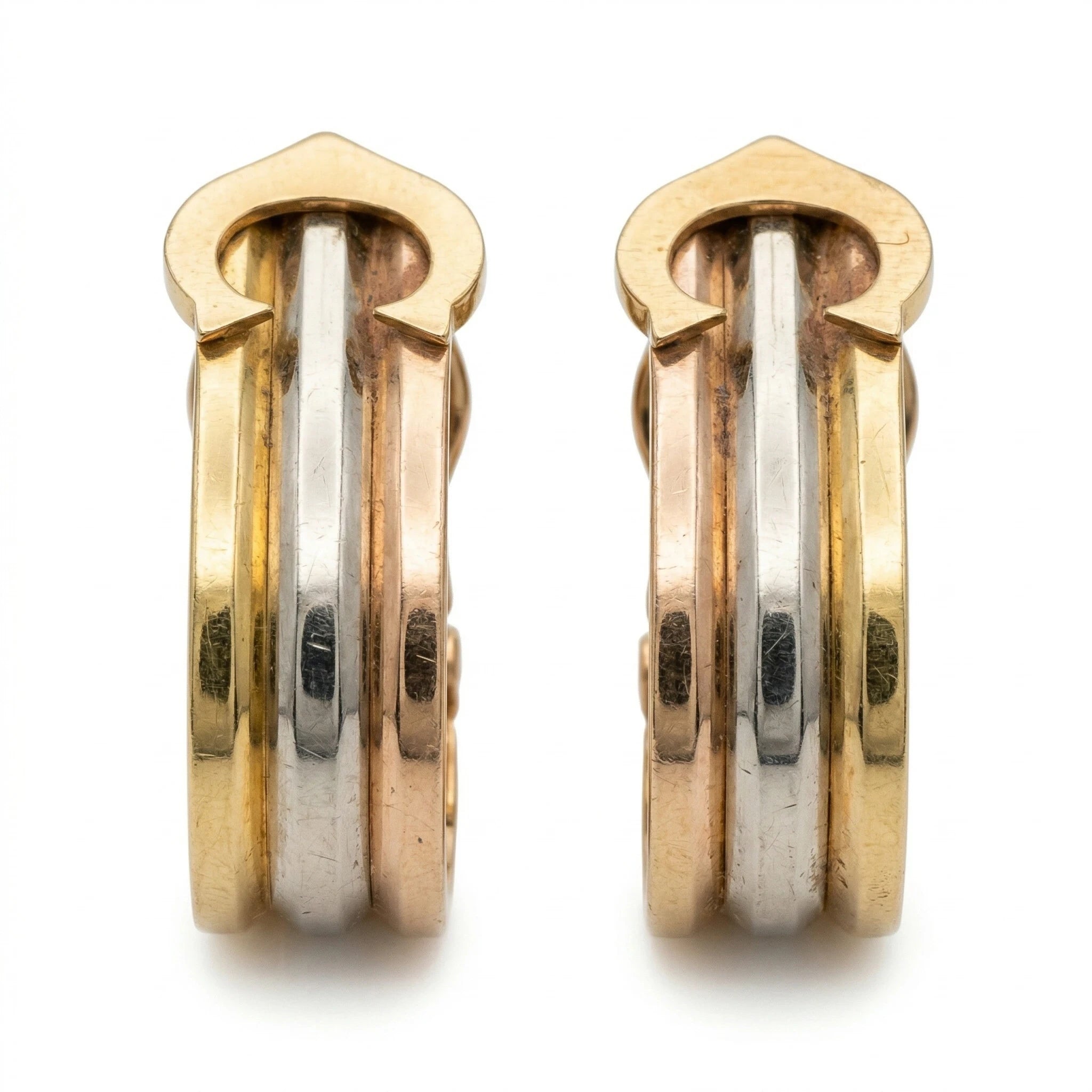 Cartier Boucles d'oreilles Double C Or