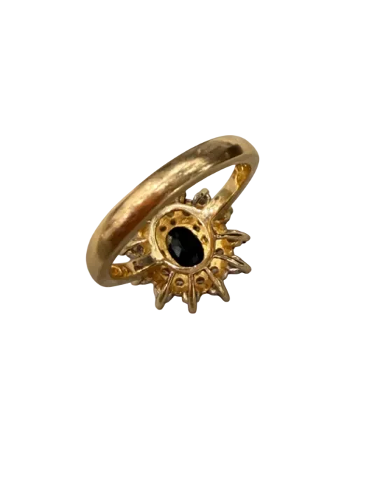 Bague or et Saphir