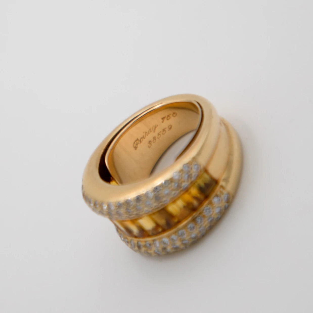 Poiray Bague Or jaune et Citrine
