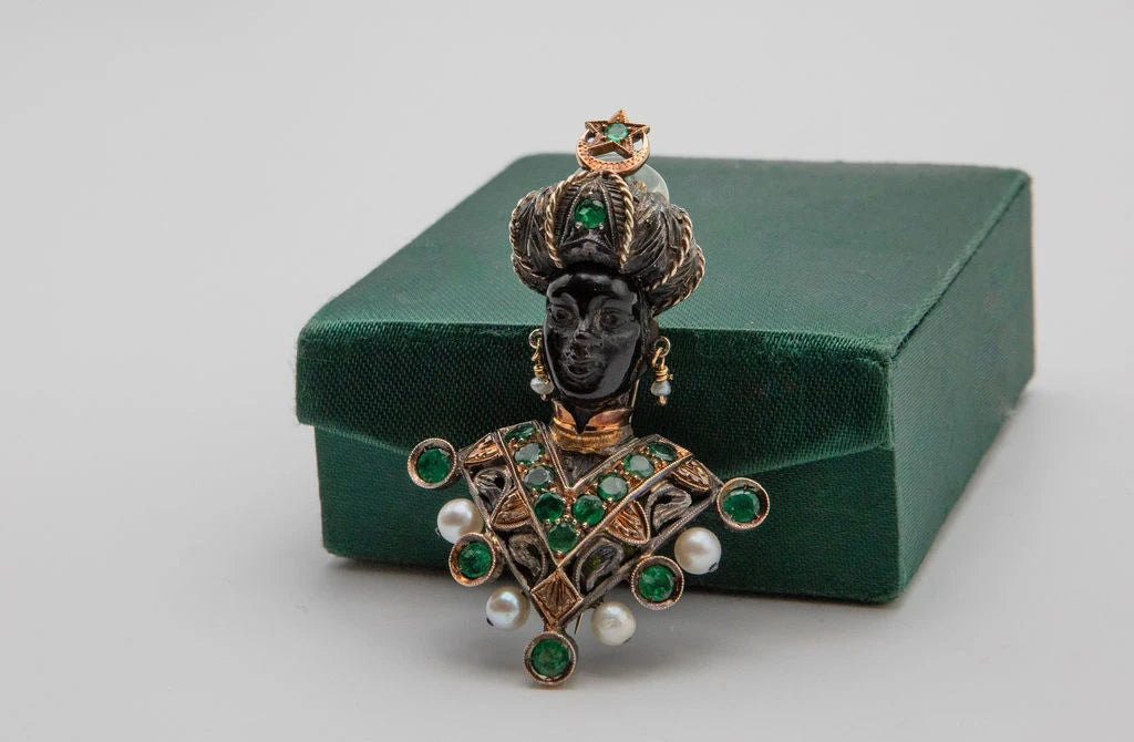 Maison Nardi Broche Moretto Or jaune et Perle