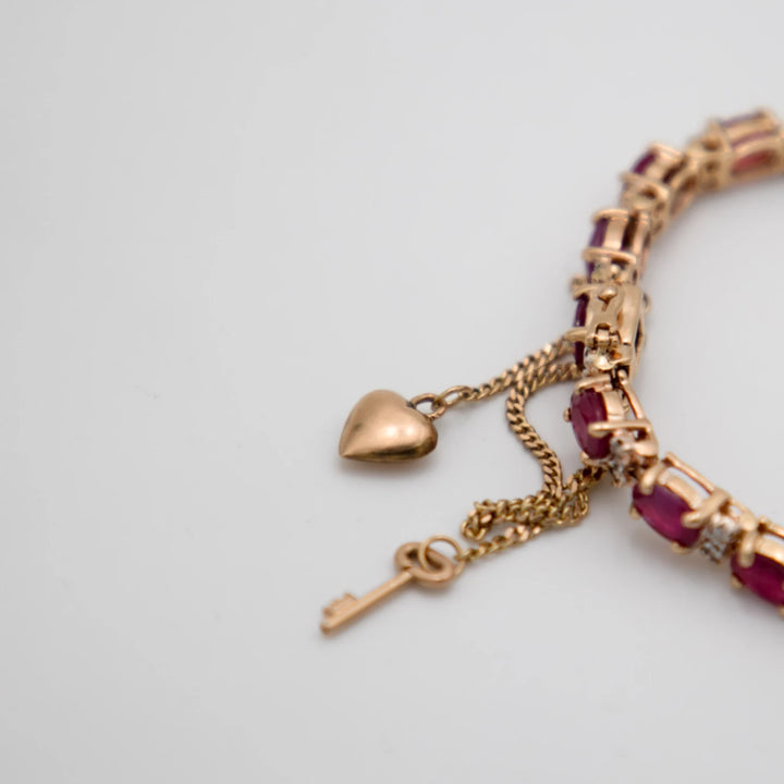 Bracelet Or jaune et Rubis