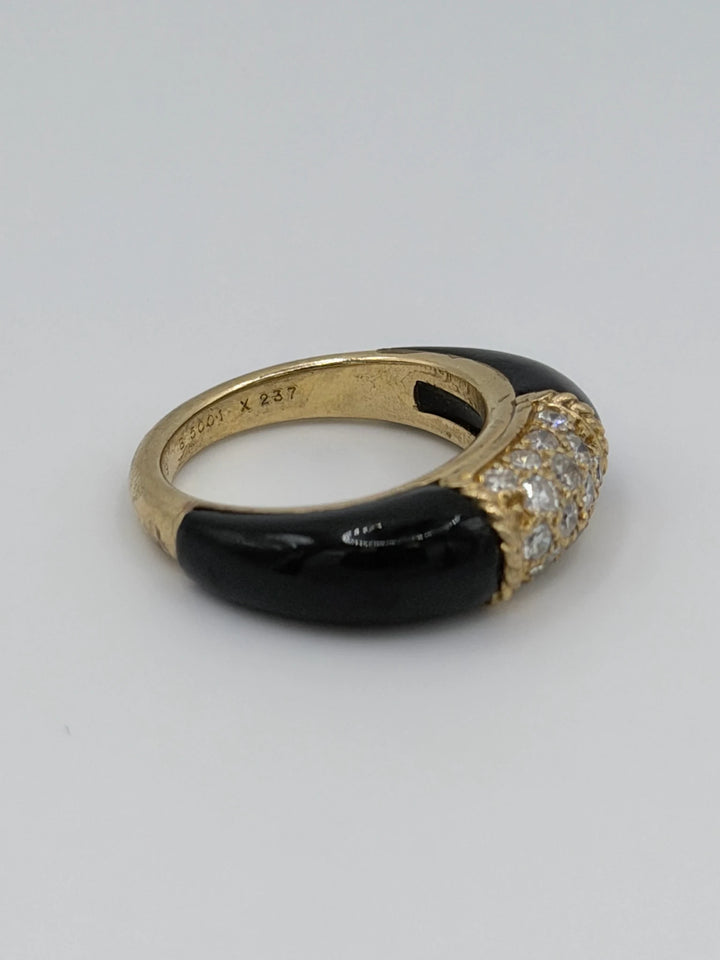 Van Cleef & Arpels Bague Phillipine or et Onyx