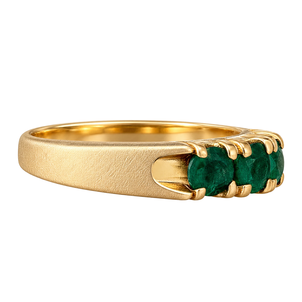 Bague or et Émeraude