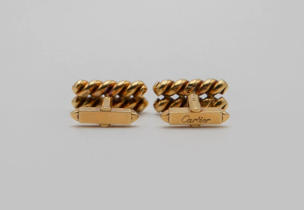 Cartier Boutons de Manchettes Or jaune