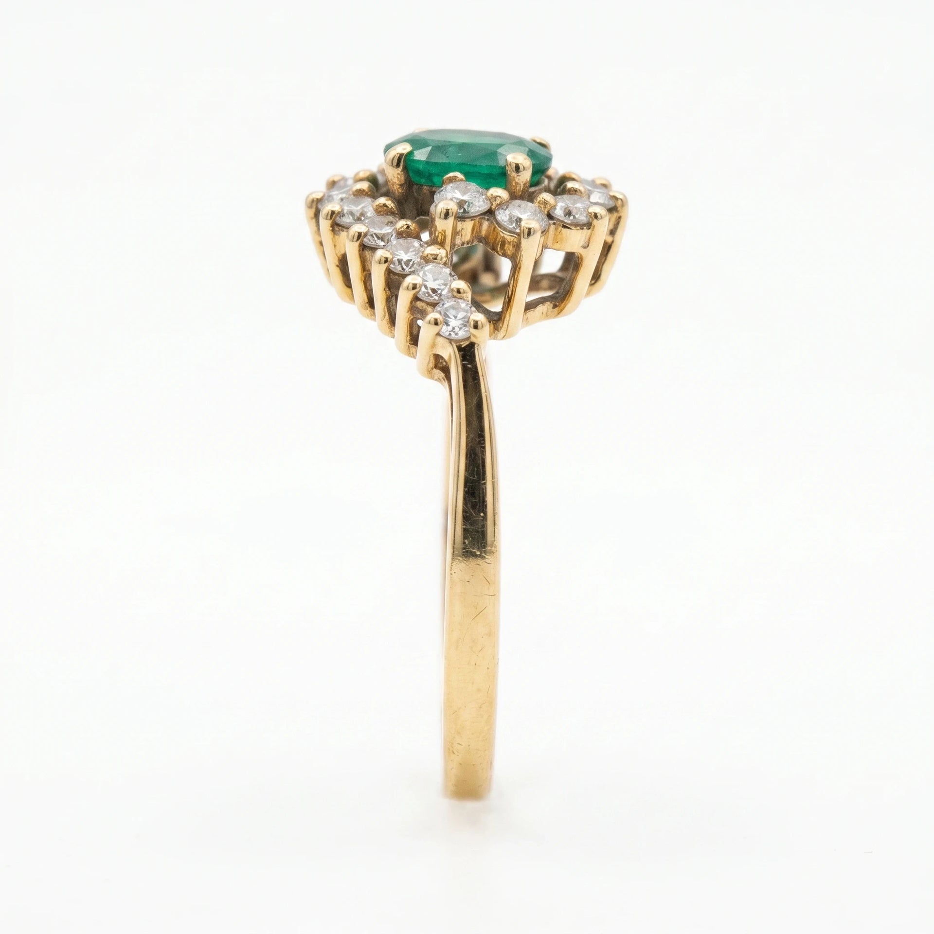Bague or et Émeraude