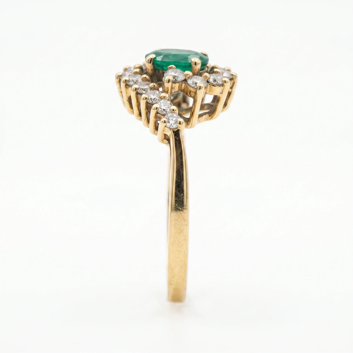 Bague or et Émeraude