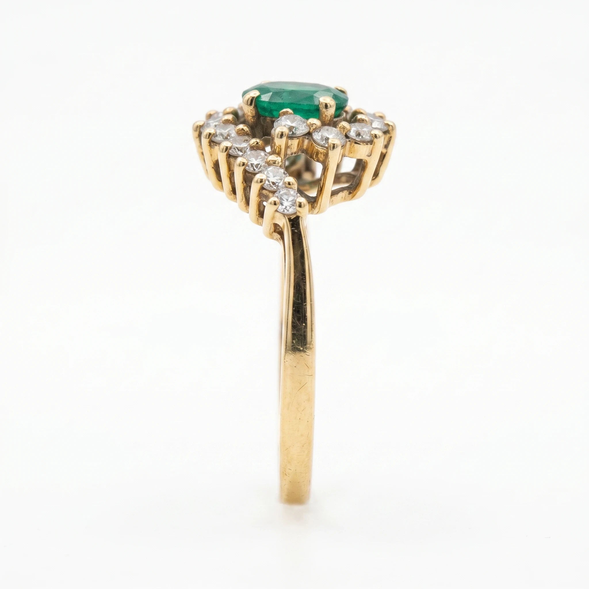Bague Or jaune et Émeraude