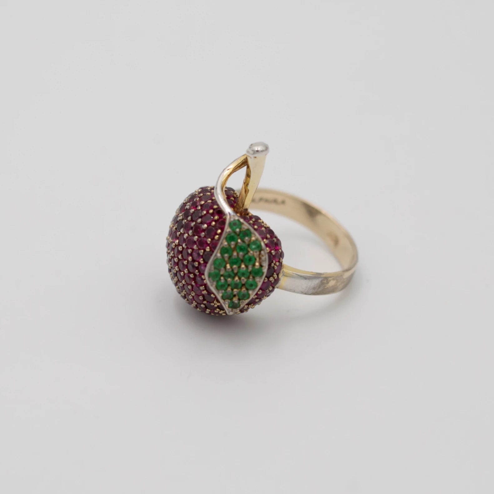 Bague or et Rubis