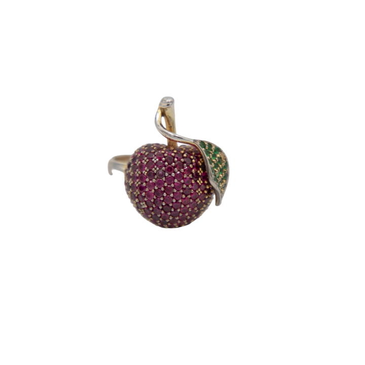 Bague or et Rubis
