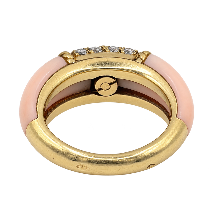 Van Cleef & Arpels Bague Philippine or et Corail