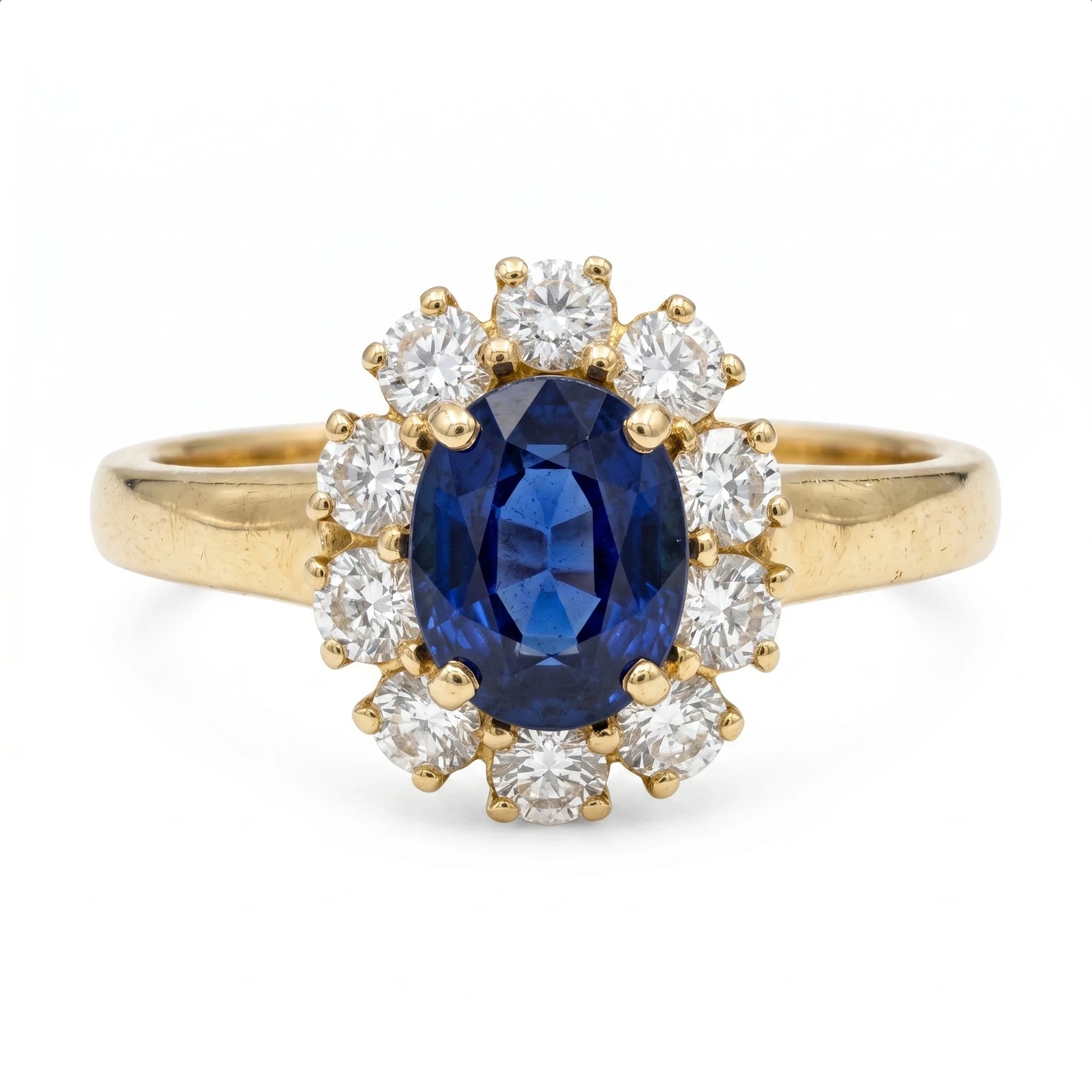 Bague or et Saphir