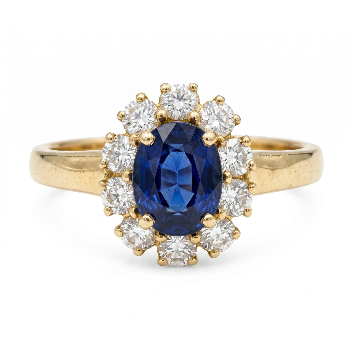 Bague or et Saphir