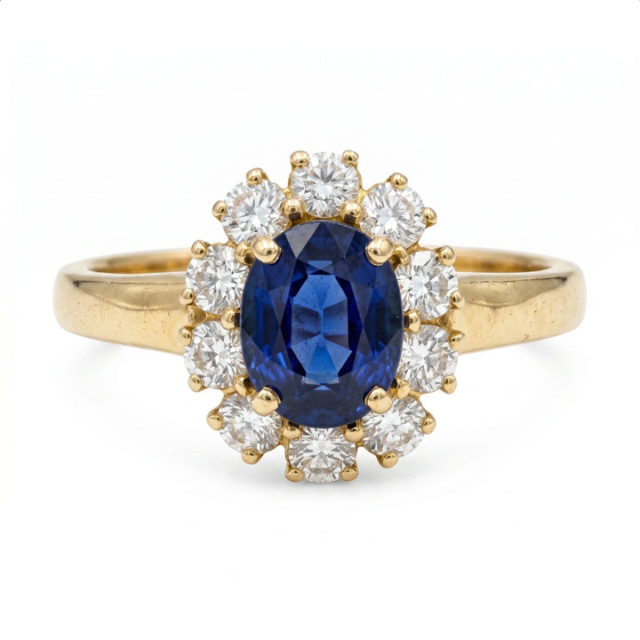 Bague or et Saphir