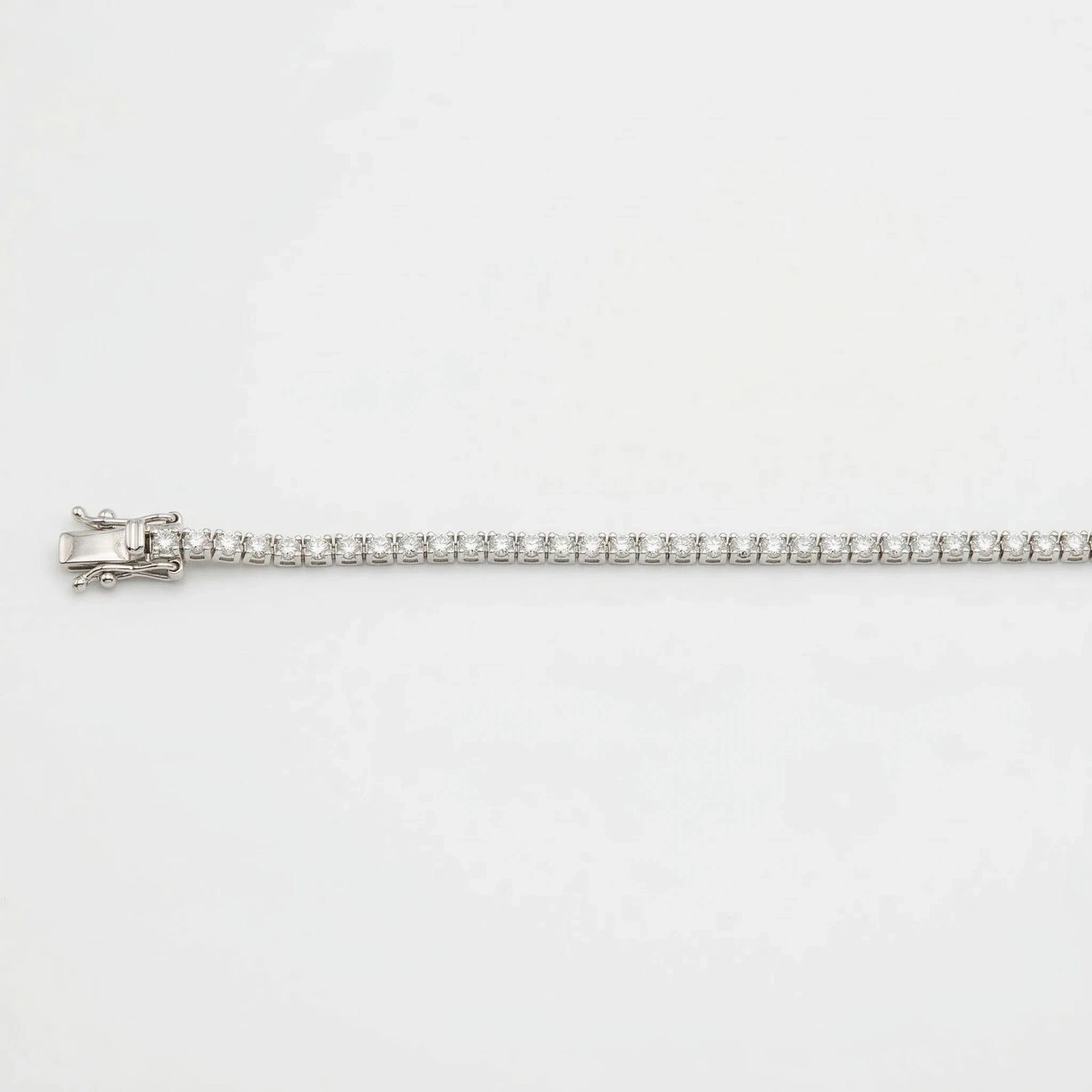 Bracelet Or blanc et Diamant pavage