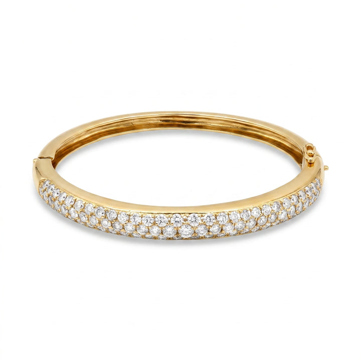 Bracelet or et Diamant pavage