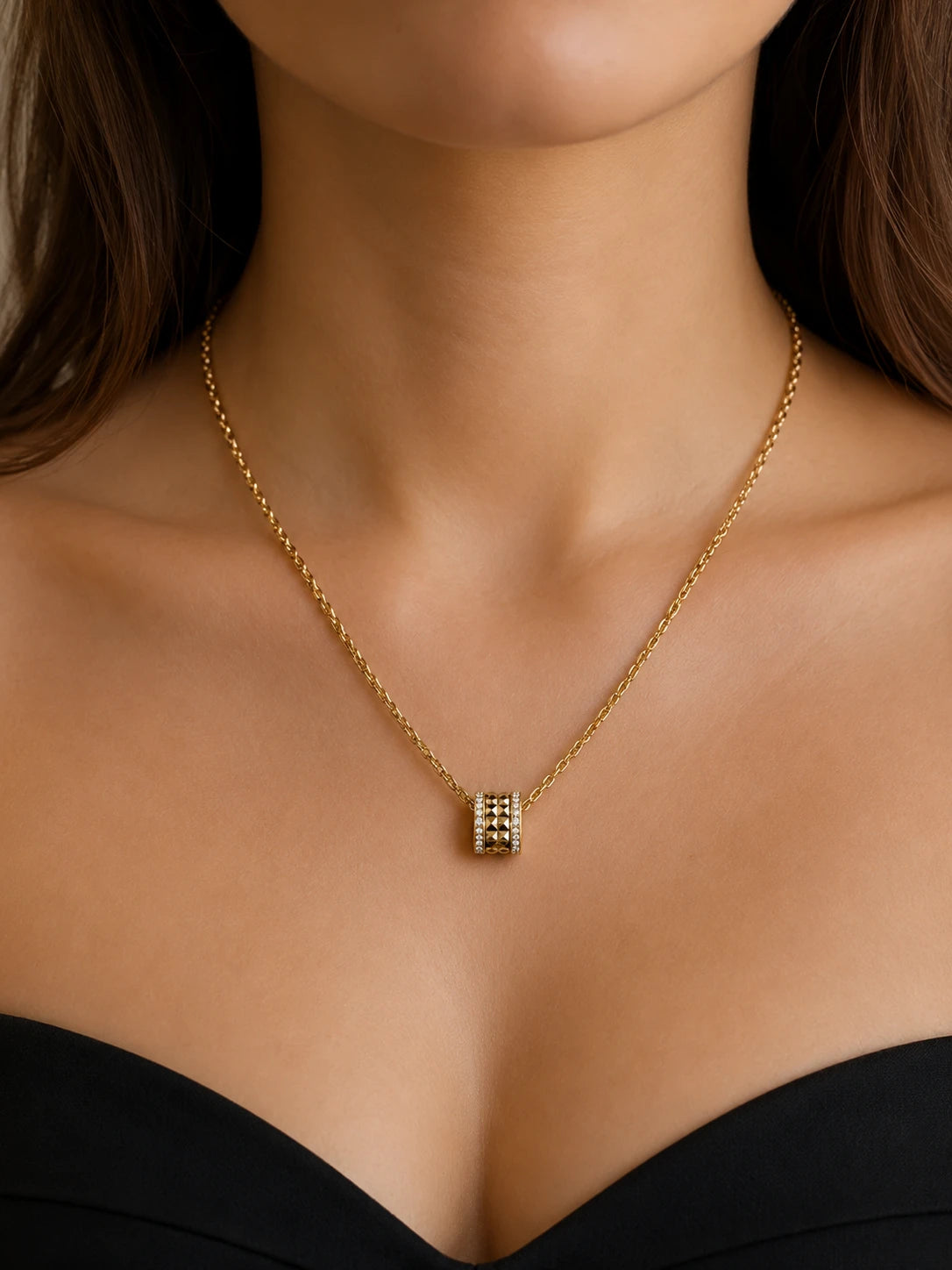 Bulgari Collier B Zero 1 or et Diamant pavage