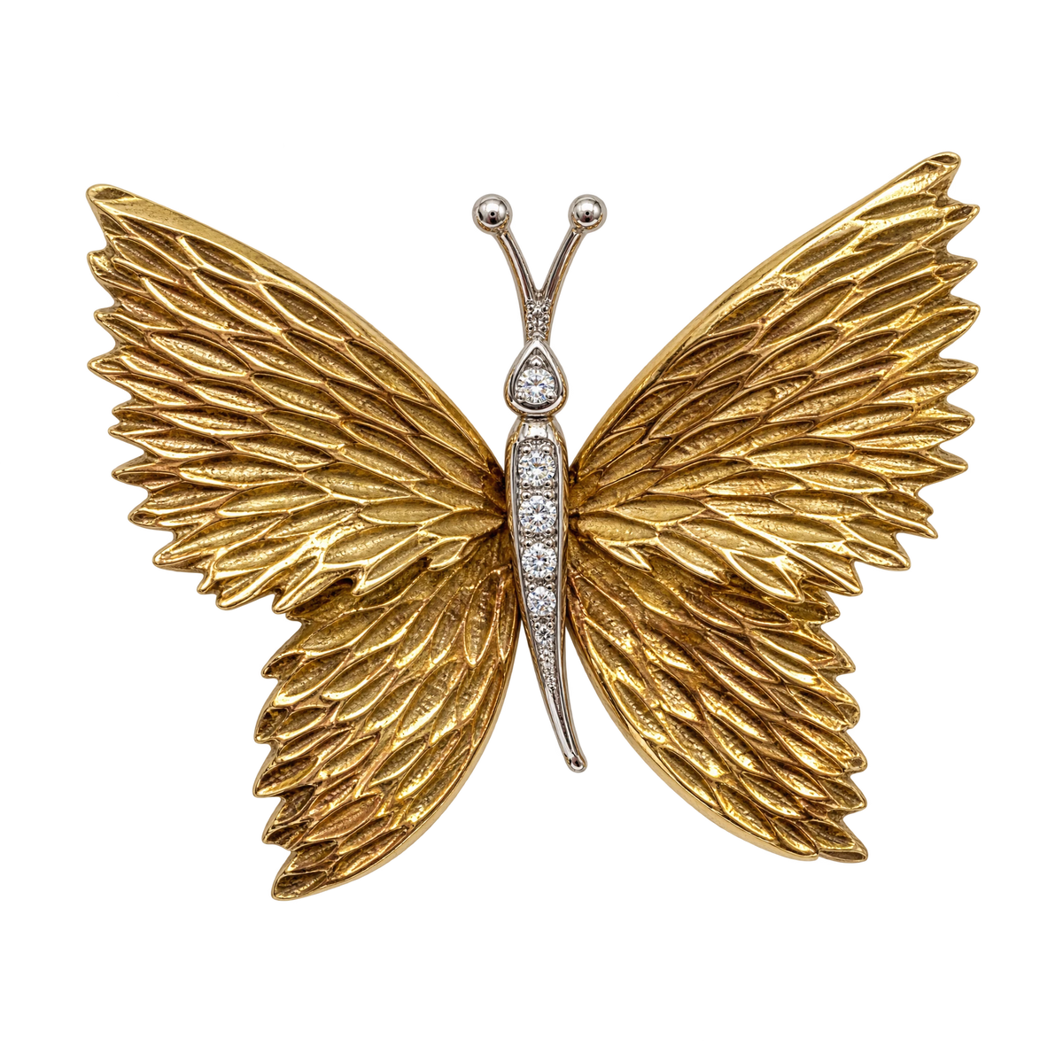 Tiffany & Co. Broche or et Diamant pavage
