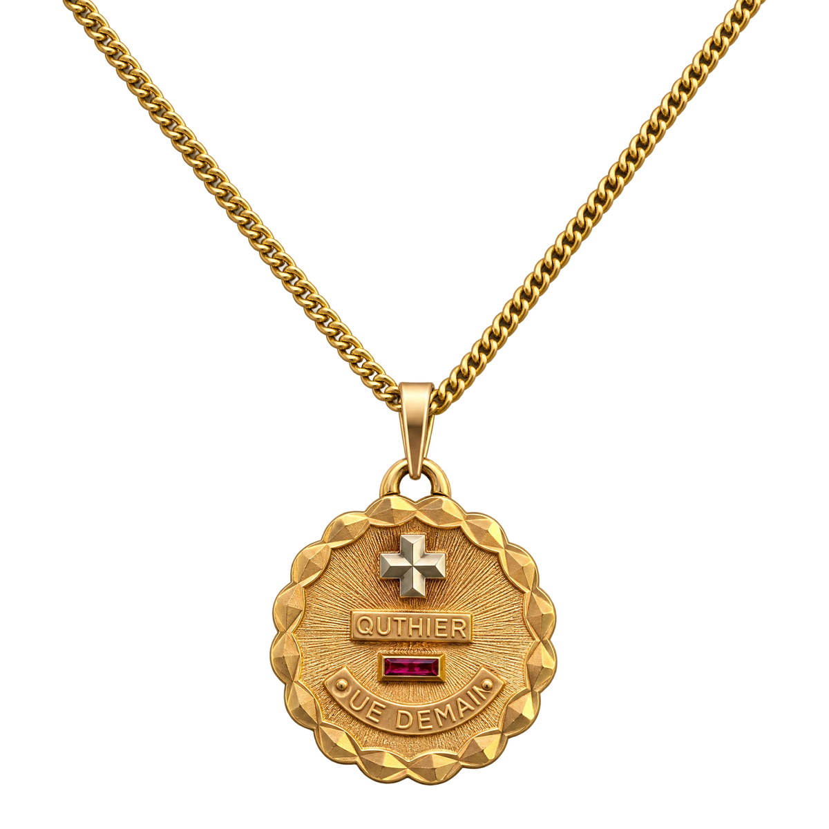 Augis Médaille + qu'hier - que demain or et Rubis