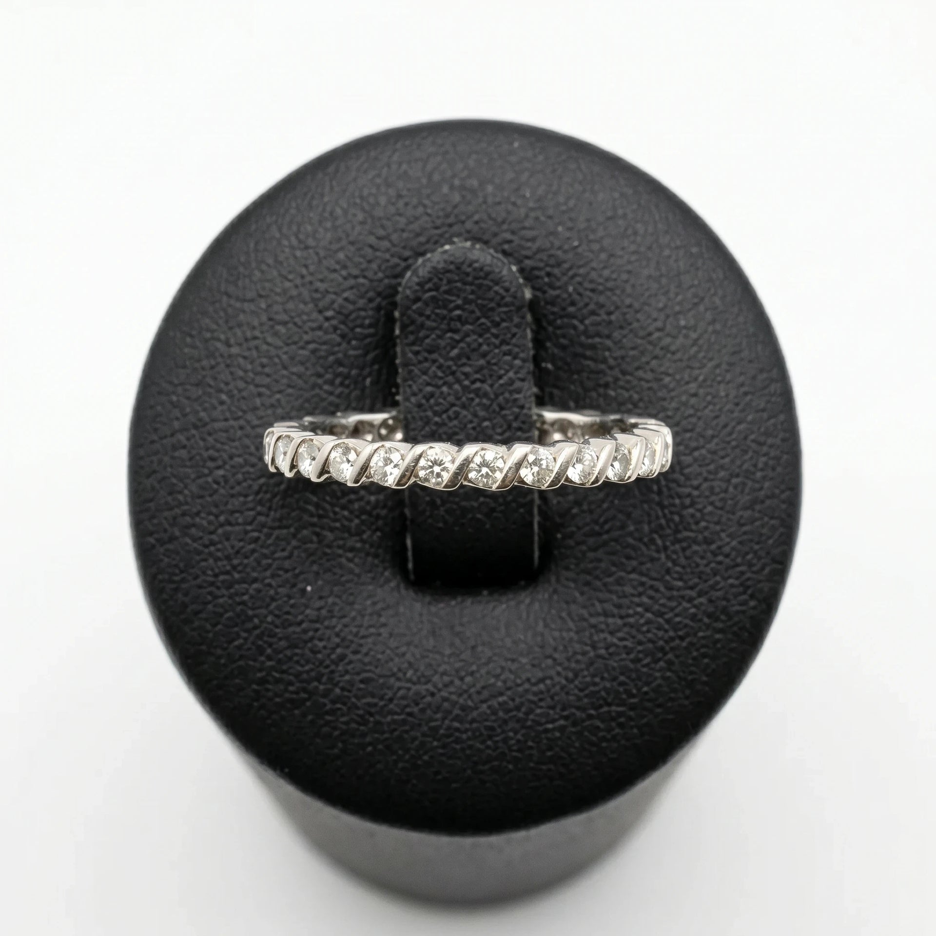 Alliance Or blanc et Diamant