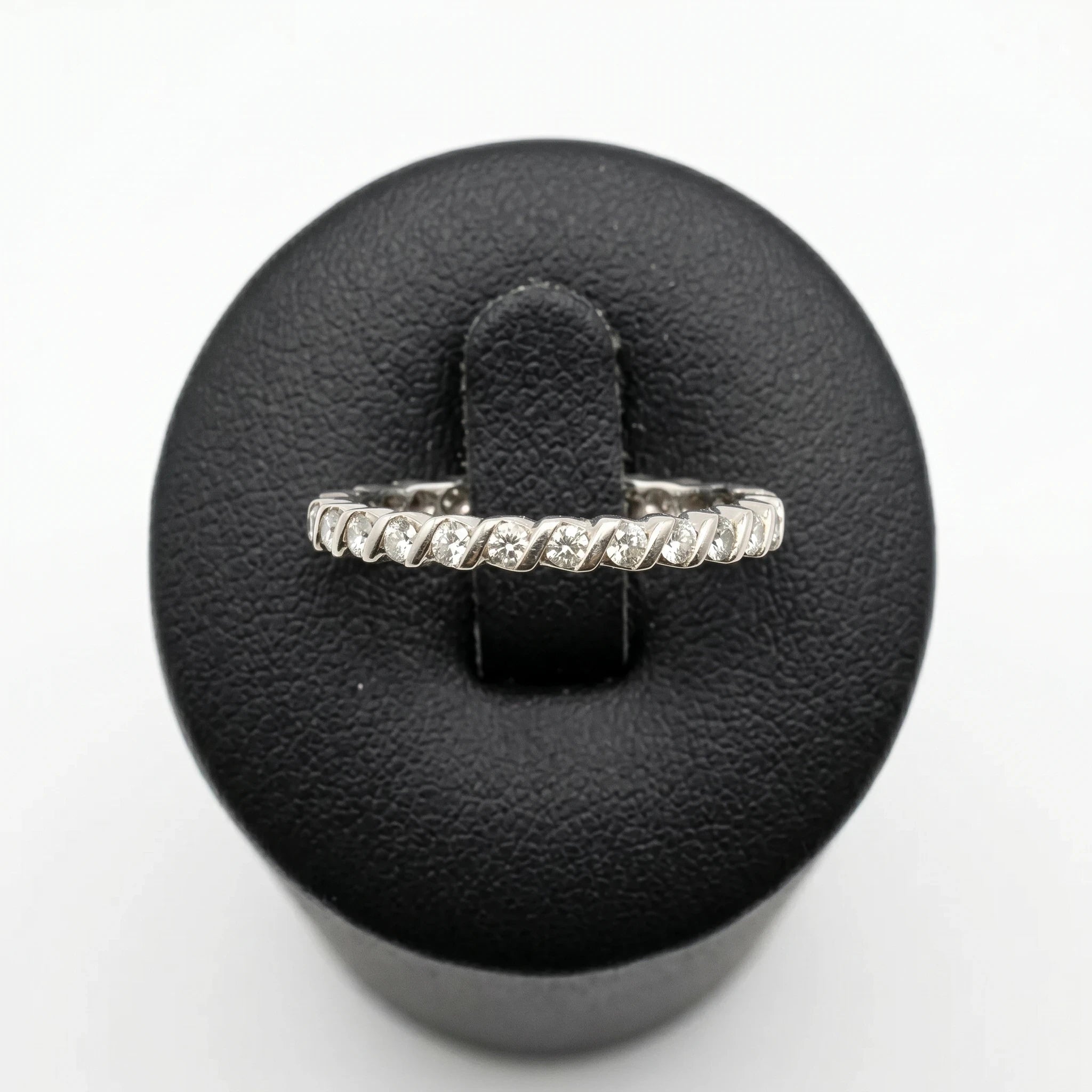 Alliance Or blanc et Diamant