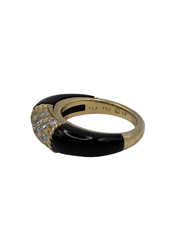 Van Cleef & Arpels Bague Phillipine or et Onyx