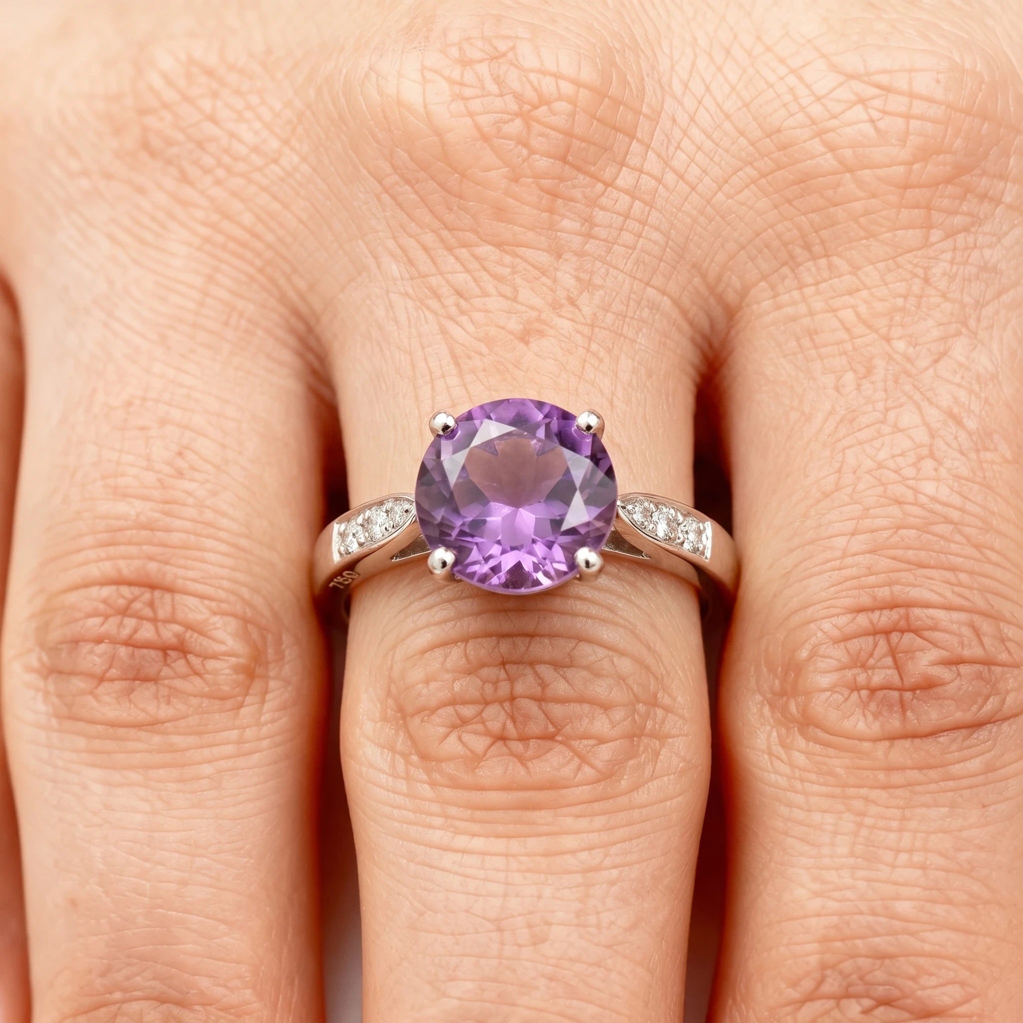 Mauboussin Bague Or blanc et Améthyste