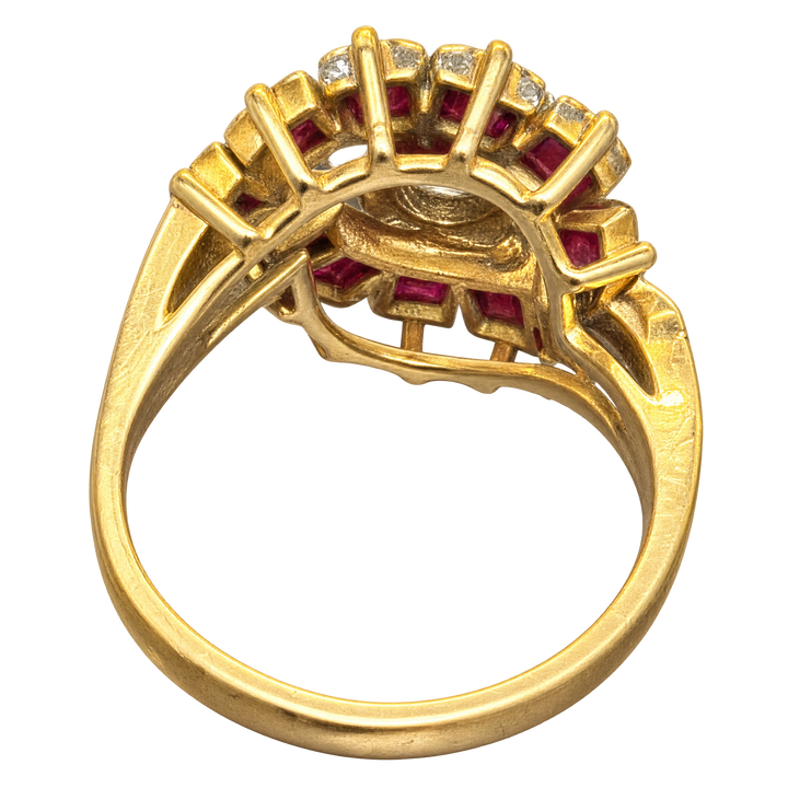 Bague or et Rubis