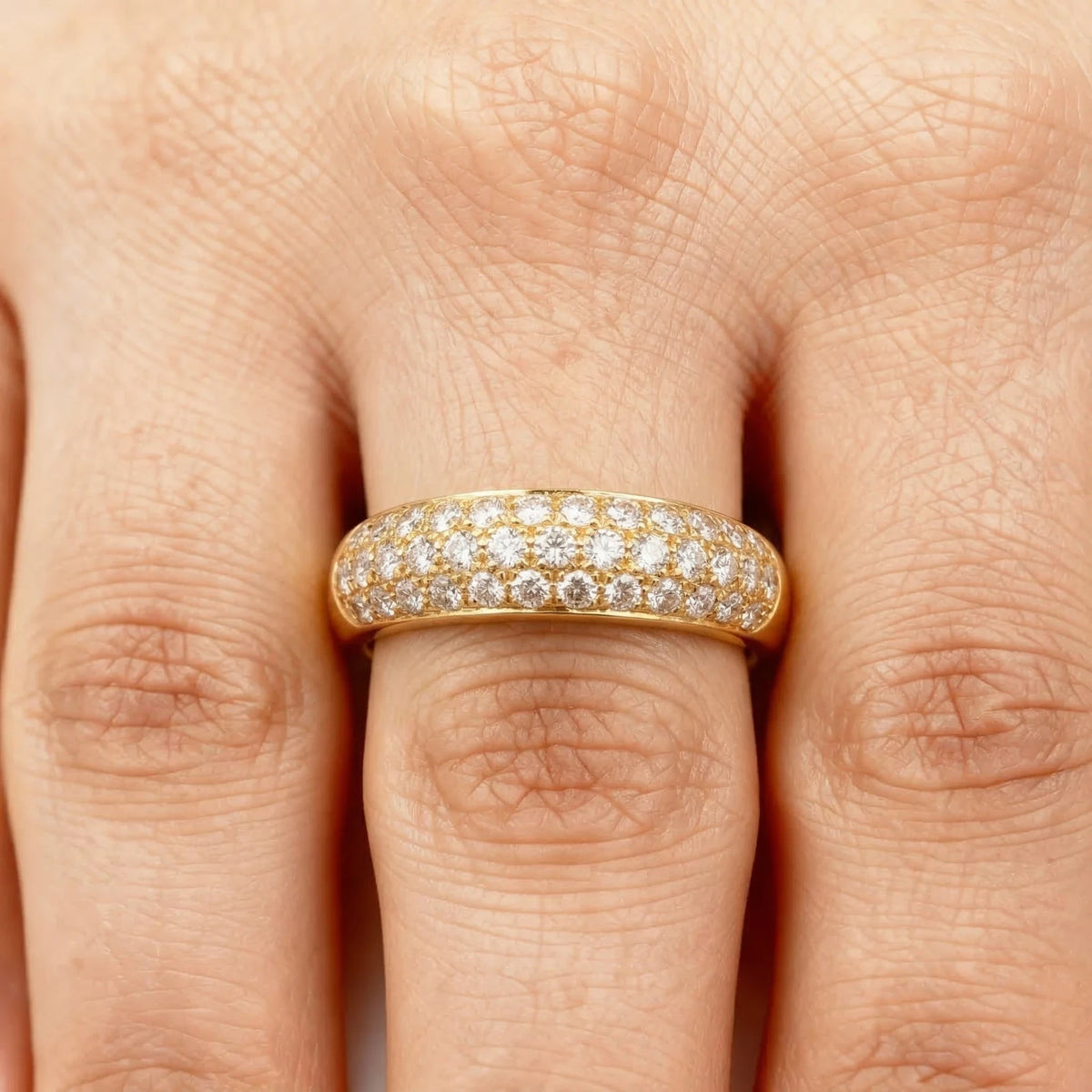 Cartier Bague Etincelle or et Diamant pavage