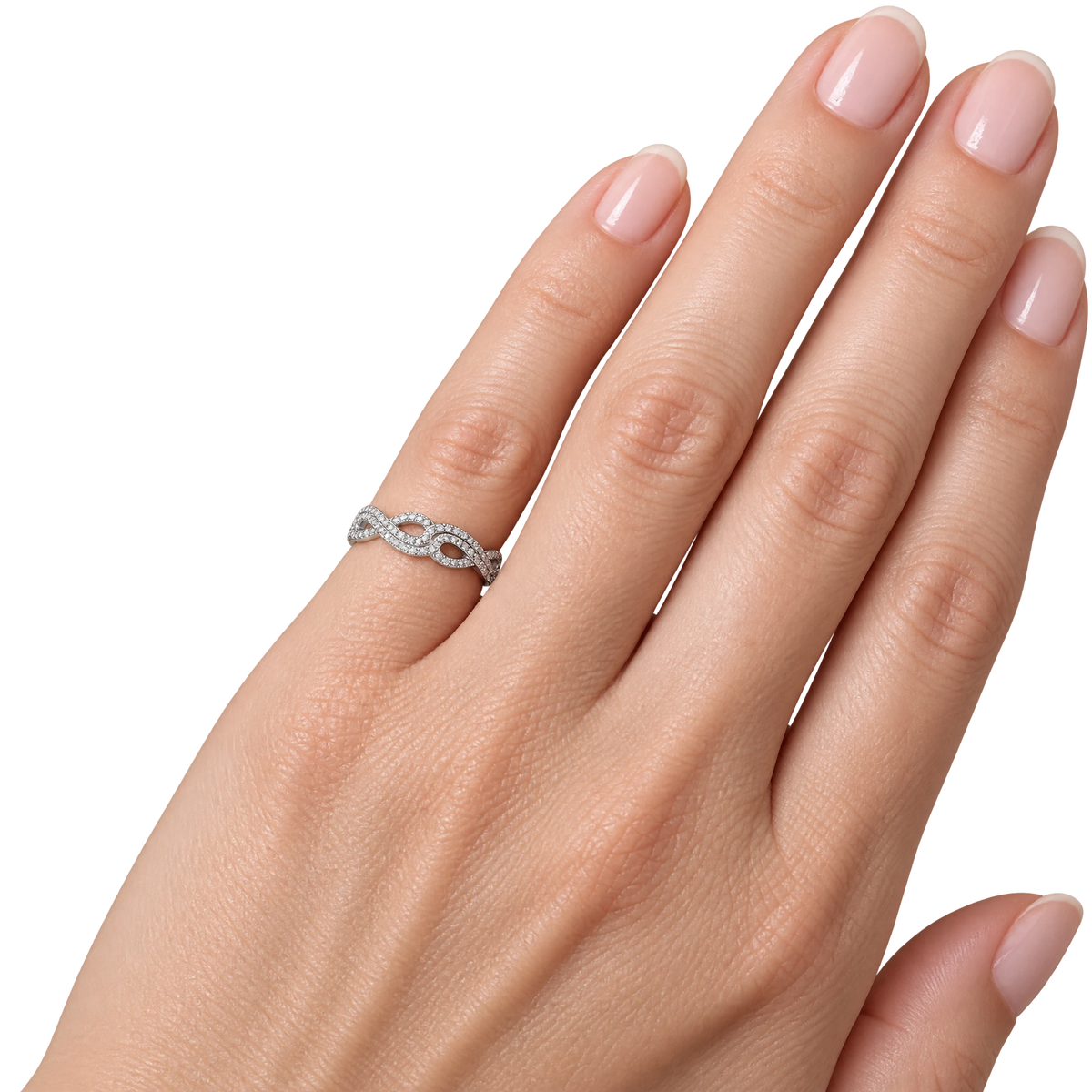Bague or et Diamant pavage