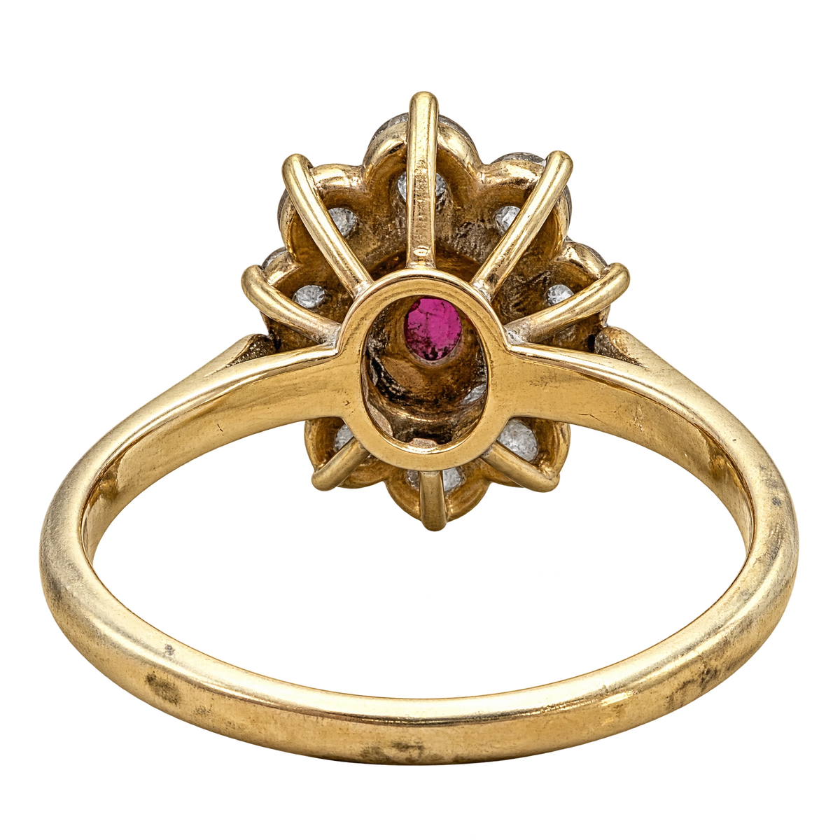 Bague or et Rubis diamants