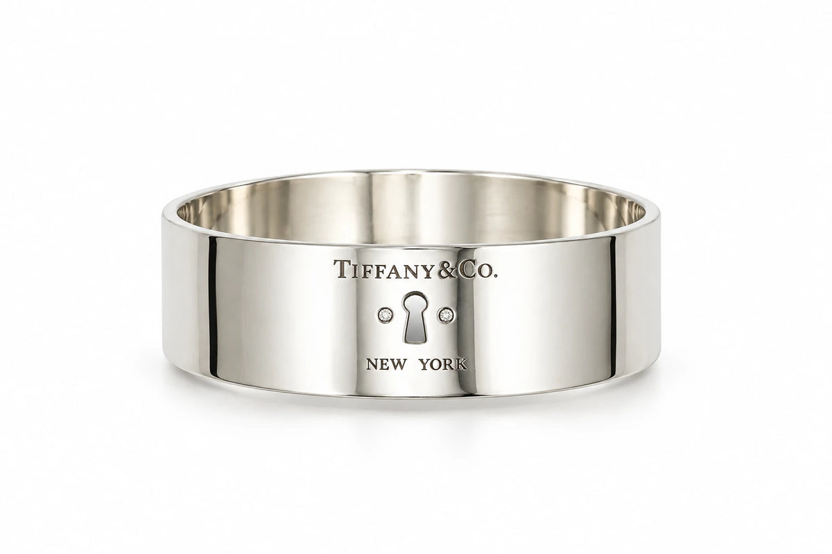 Tiffany & Co. Bracelet Keyhole argent et Diamant