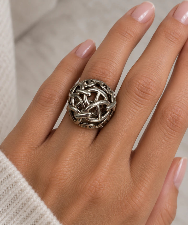 Hermès Bague Chaine d'ancre argent