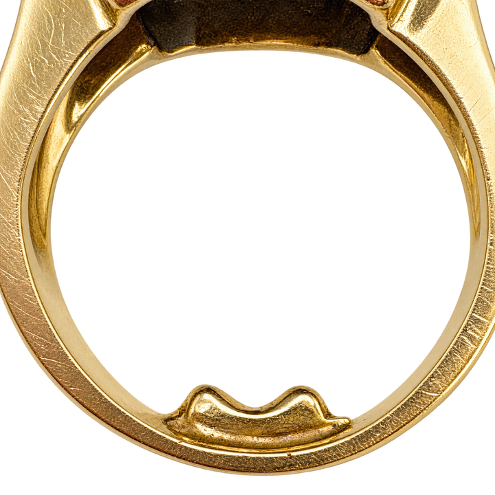 Bague or et Saphir
