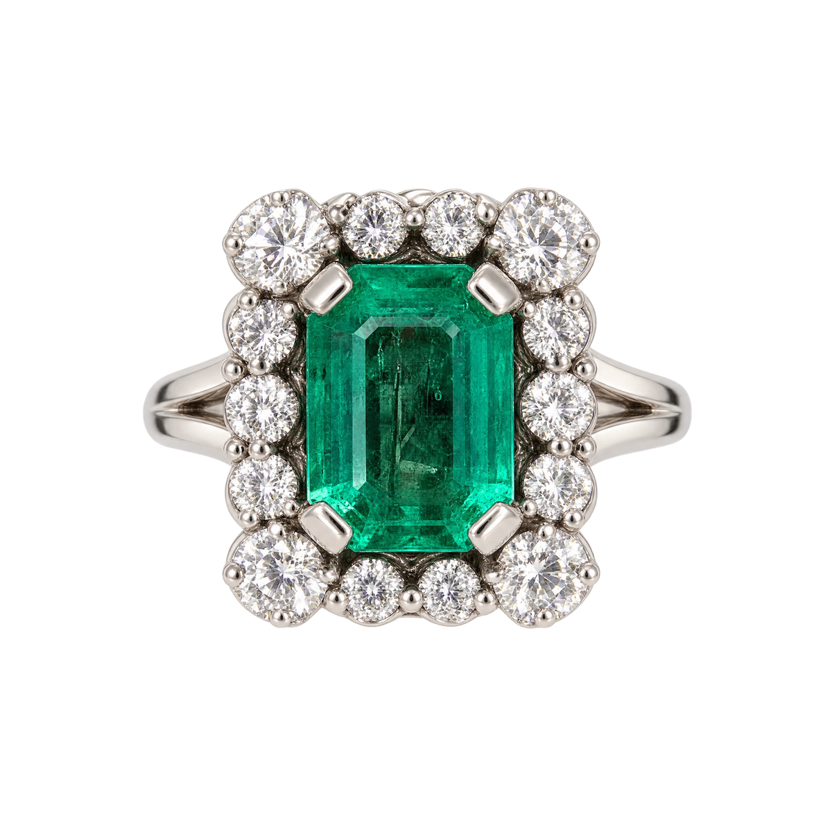 Omega Bague or et Émeraude