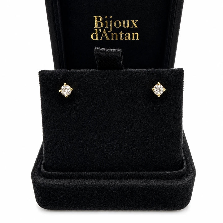 Boucles d'oreilles or et Diamants
