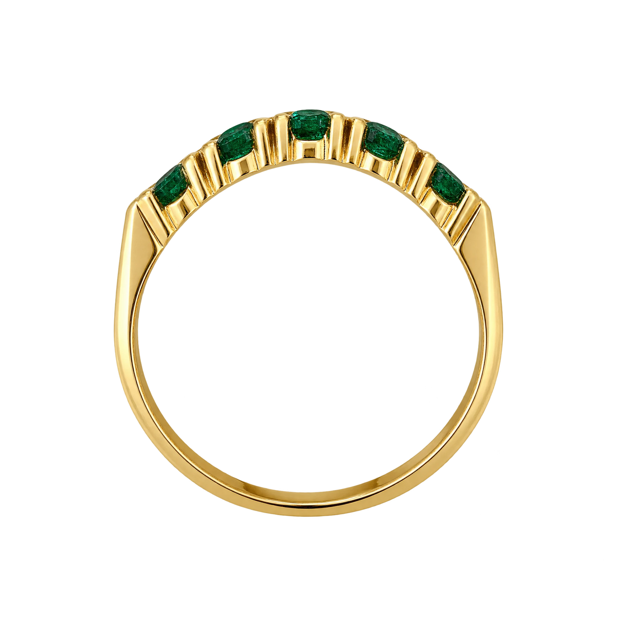 Bague or et Émeraude
