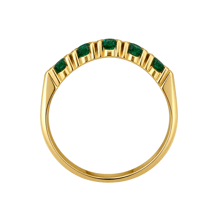 Bague or et Émeraude