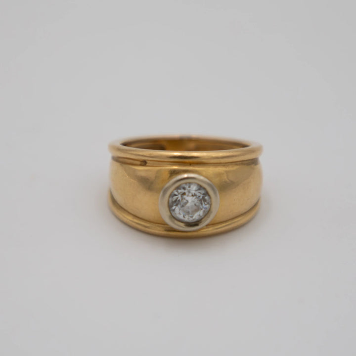 Bague Or jaune et Diamant
