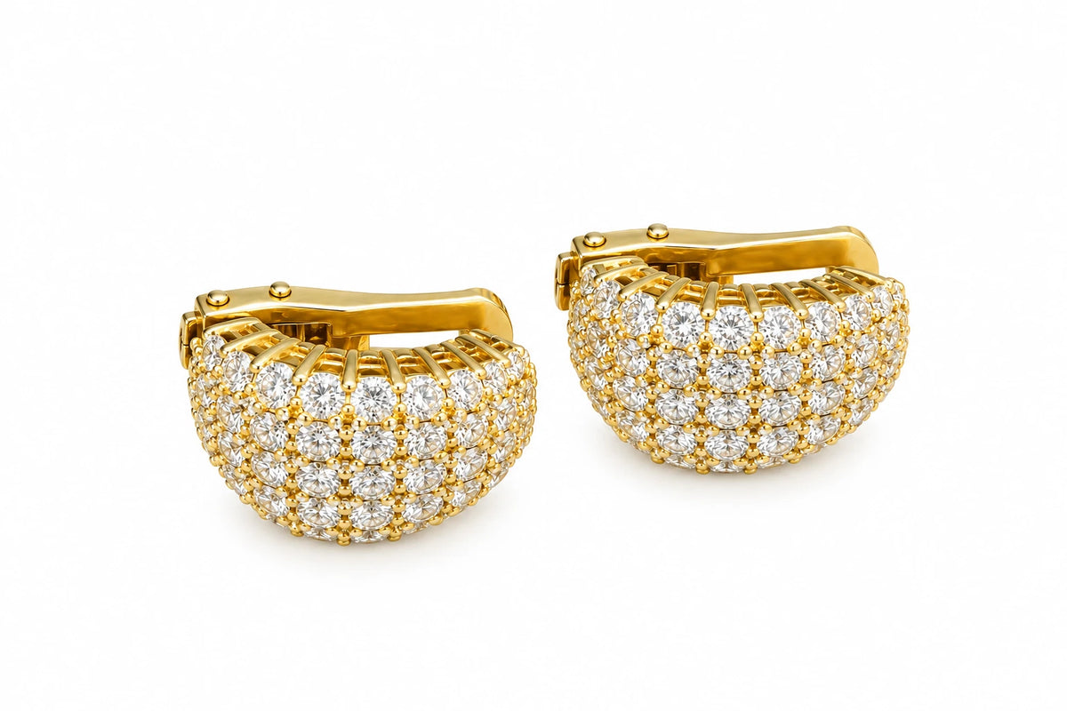 Boucles d'oreilles Vacheron Constantin or jaune