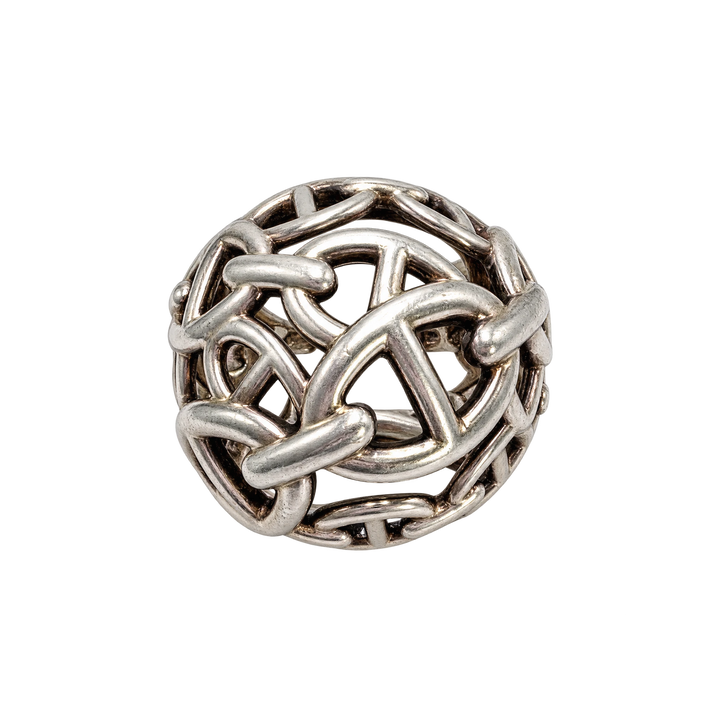 Hermès Bague Chaine d'ancre argent