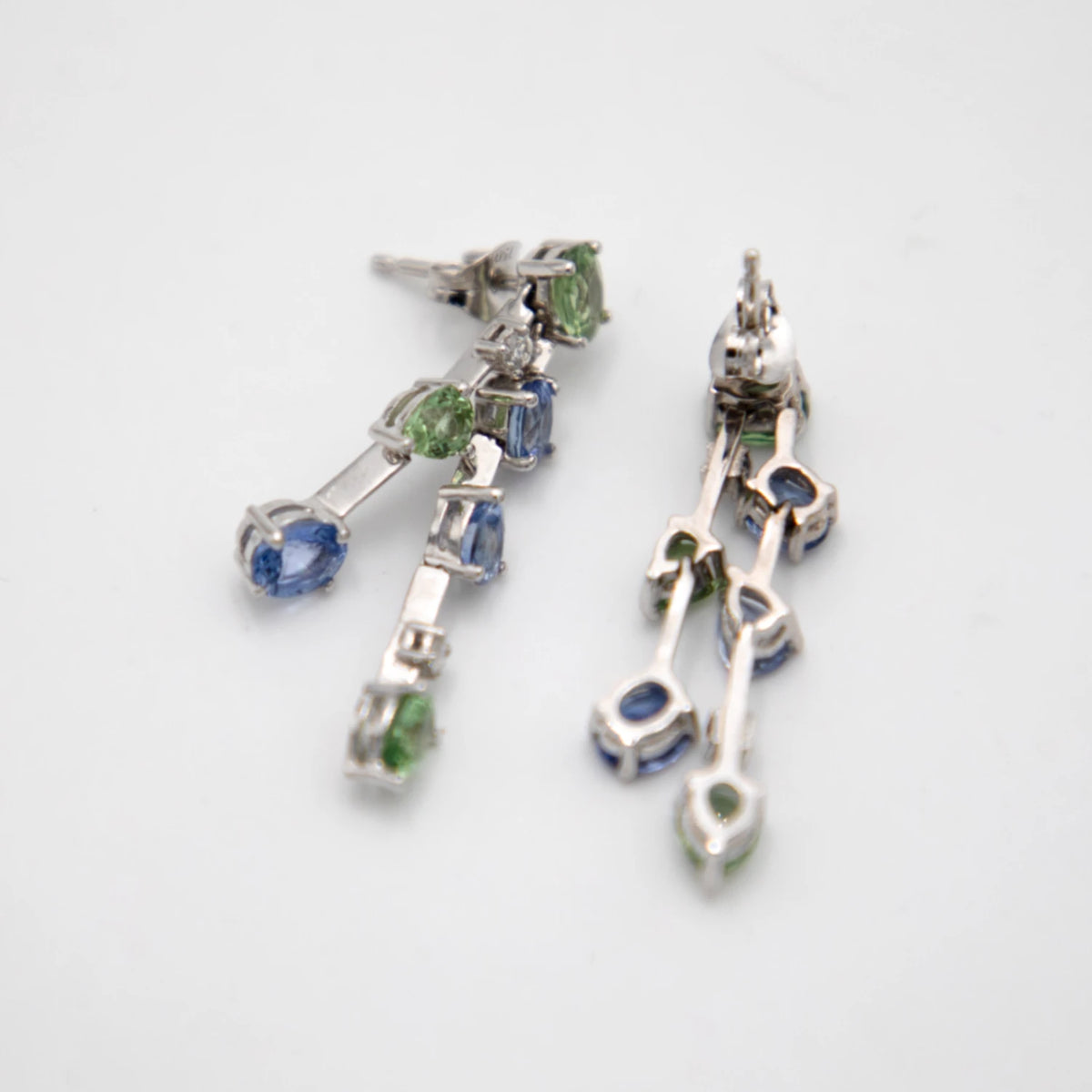 Boucles d'oreilles or et Saphir