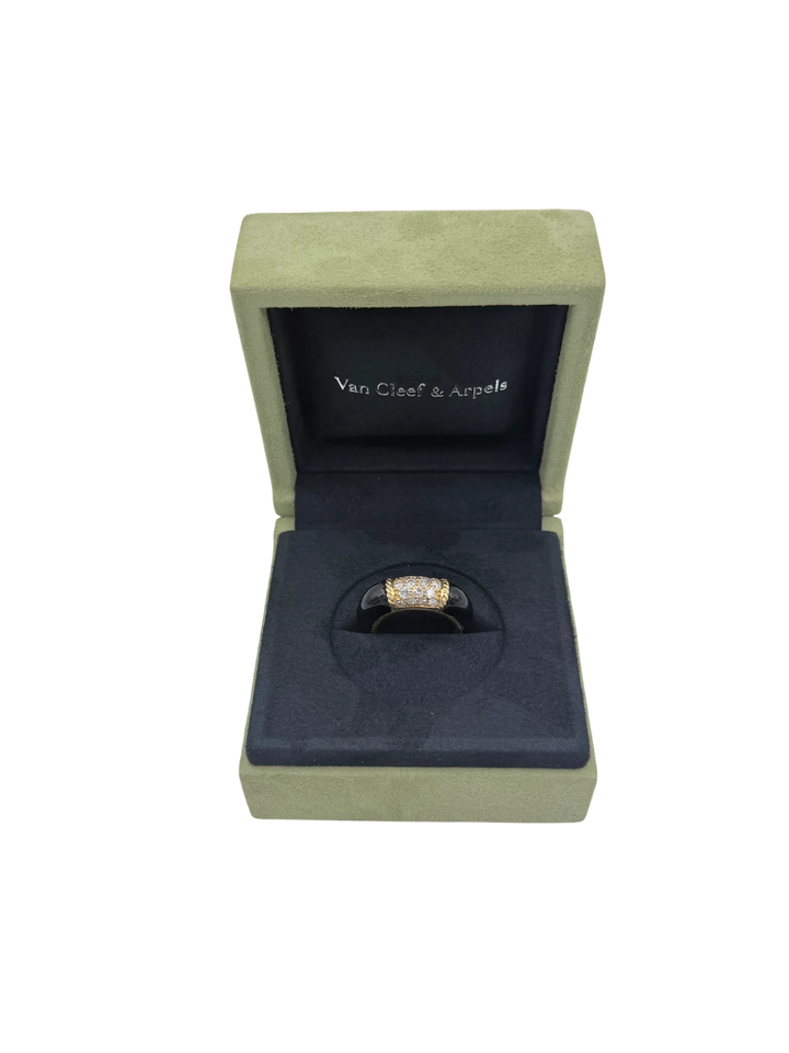 Van Cleef & Arpels Bague Phillipine or et Onyx