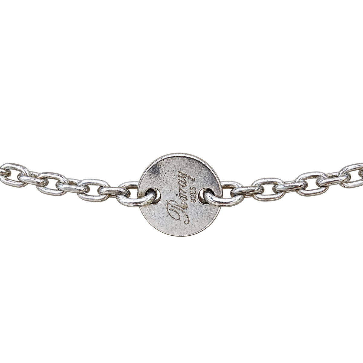 Poiray Collier Coeur entrelacé argent