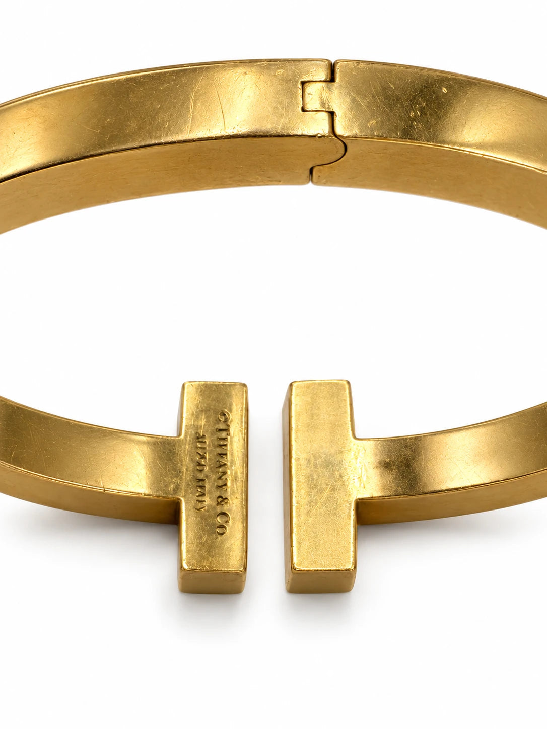 Tiffany & Co. Bracelet T square or et Diamant pavage