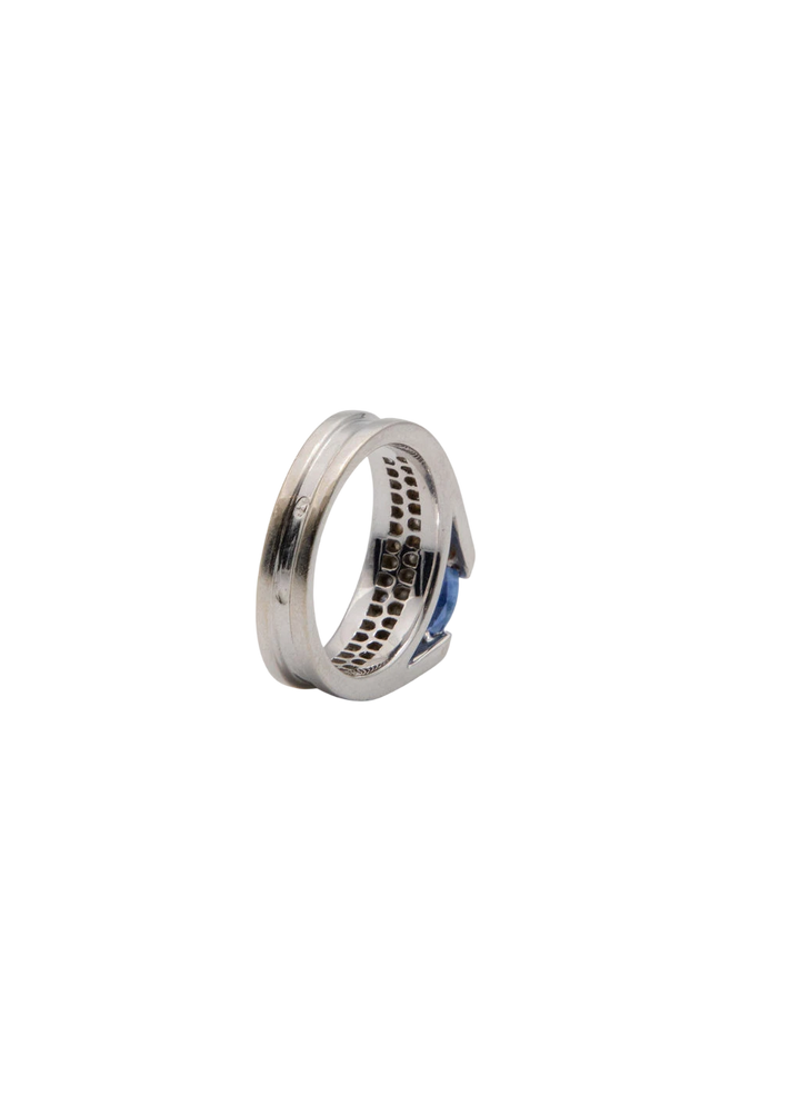 Bague or et Saphir